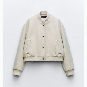 Zara soft bomber jacket